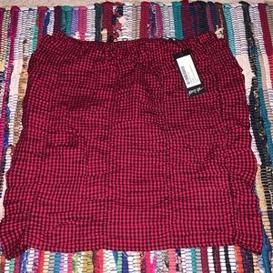 nasty gal plaid skirt